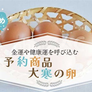 【産地直送】平飼い飛鳥の大寒卵　(30個)　1月20日～22日発送