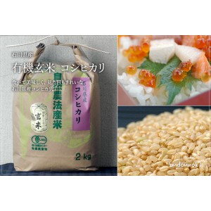 [有機栽培]石川県産玄米【コシヒカリ】  ×２袋セット