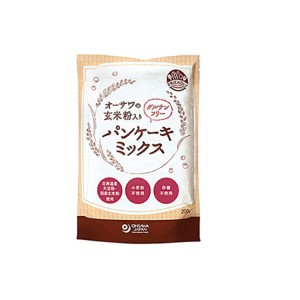玄米粉入りグルテンフリー　パンケーキミックス（200g)　　